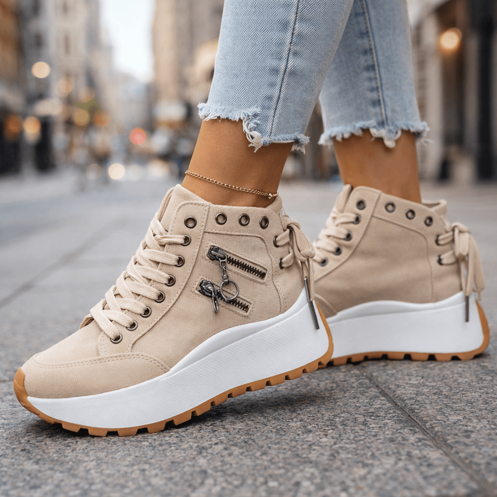 Nora™ – Miejskie Sneakersy na Platformie
