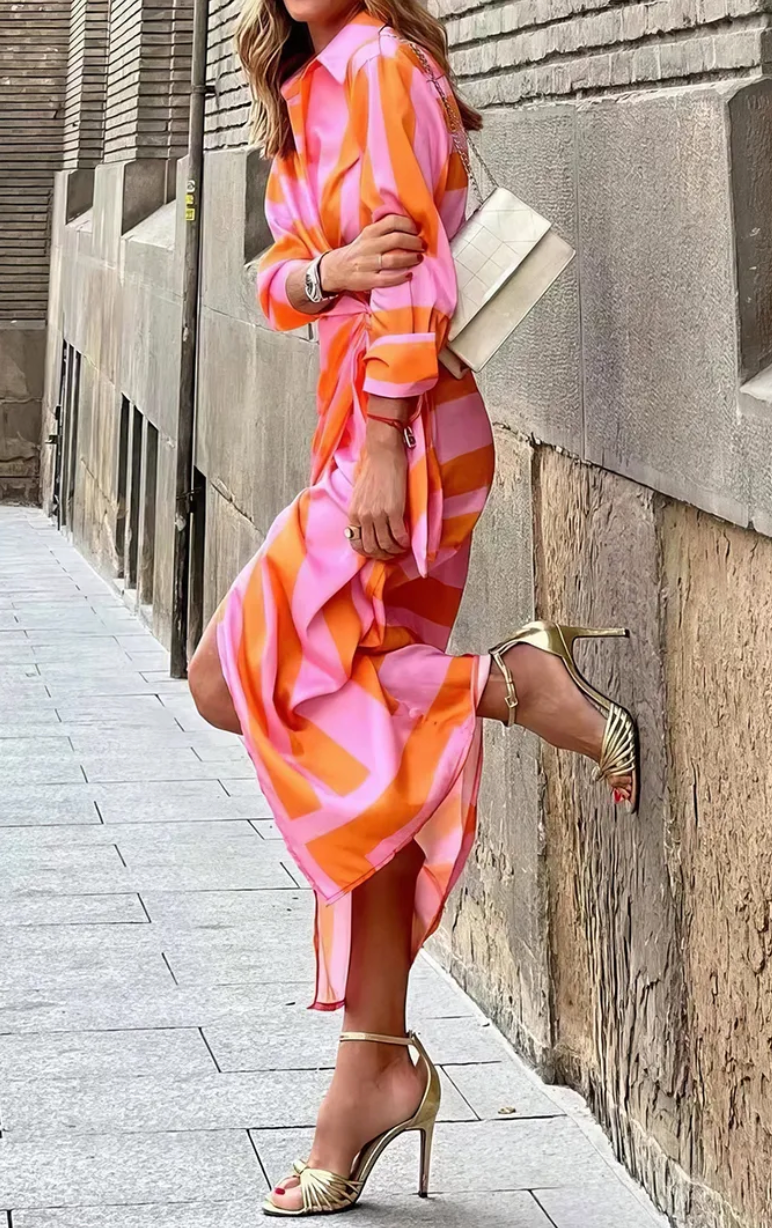 Elvina | Sukienka z nadrukiem