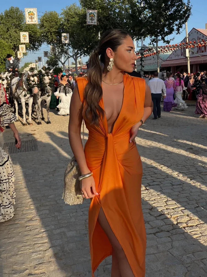 Lily | Elegancka plisowana sukienka