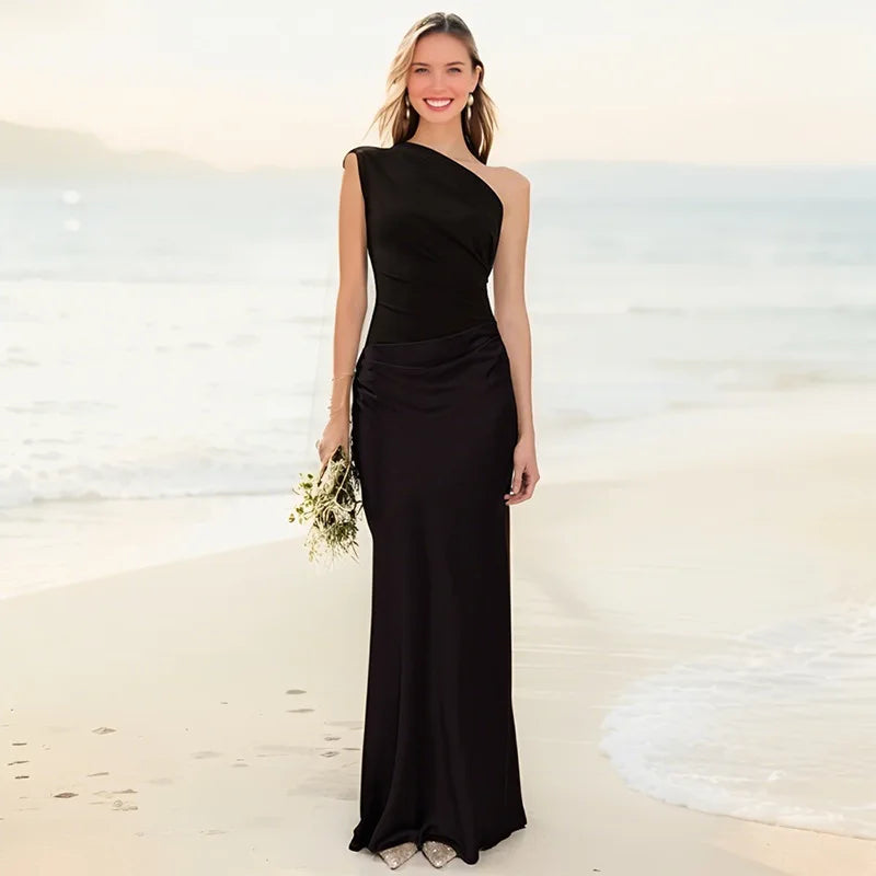 Sophia | Maxi sukienka z poczuciem winy z satyny